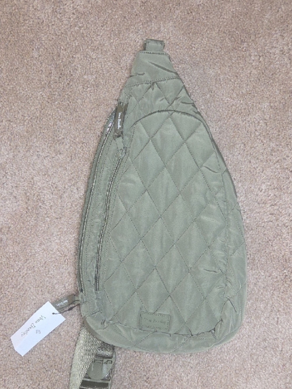 Vera Bradley Sage Quilted Sling Bag